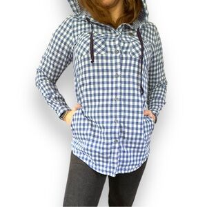 Lee Cooper Plaid Pullover Hoodie